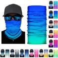 thumbnail image 1 of Gyexs Neck Gaiter Face Mask for Men & Women - UPF 30+ Sun Protection Breathable Headwear Bandana for Motorcycle, Hiking, Fishing, Blue, One Size, 1 of 5
