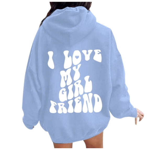 Gyexs Oversized Hoodies for Women Men Christmas Valentines Day Sweatshirts Hooded Long Sleeve Pullover Tops Trendy Winter Clothes Z02 BU1 & Size XS