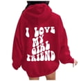 thumbnail image 1 of Gyexs Oversized Hoodies for Women Men Christmas Valentines Day Sweatshirts Hooded Long Sleeve Pullover Tops Trendy Winter Clothes Z02 RD1 & Size XL, 1 of 7