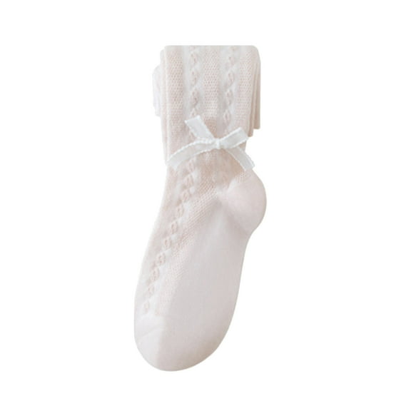 Gyexs Pantyhose for Toddler Girls Size 4-6 Basic Solid Footless Tights Casual Wear Cute Cartoon Cotton Leggings (Light Pink, 4-6 Years)