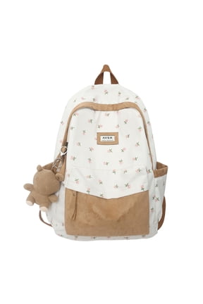 School Backpack, Lightweight School Bag Back To School Gifts Bookbag, Khaki, One Size