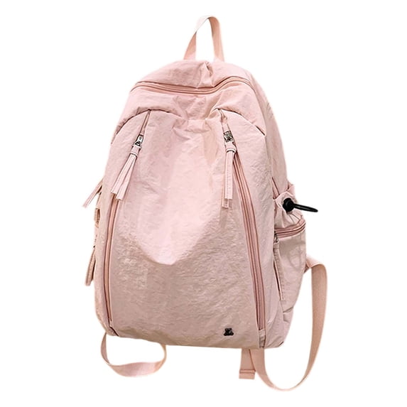 Gyexs School Backpack Primary Middle School Book Bags College Laptop Bookbag, Pink, One Size