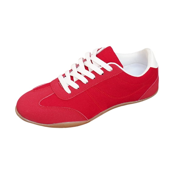 Gyexs Sleek Slim Sneakers for Women - Arch Support on Casual Shoes for Hiking Running Walking, Red US: 9.5