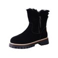 thumbnail image 1 of Gyexs Snow Boots for Women Size 5, Womens Winter Shoes 2025, Fold Over, Buckle, Hiking, Composite Toe, Outdoor Wear, Black, Size 8.5, 1 of 8