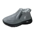 thumbnail image 1 of Gyexs Snow Boots for Women on Winter Warm Shoes Fashion Orthopedic Sneakers Lined Ankle Booties, Grey, Size 9, 1 of 8