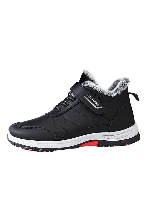 Snow Boots for Women Warm Lined on Ankle Snow Boots Comfortable Waterproof Outdoor Shoes, Z03 Black, Size 8.5