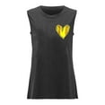 thumbnail image 1 of Gyexs Softball Shirts Tee Tank Top for Women Funny Letter Print Game Day Pattern Shirt Casual Life Top (Black, S), 1 of 4