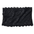 thumbnail image 1 of Gyexs Strapless Lace Bandeau Top Women's Seamless Comfort Padded Bralette Tube Bra With Transparent Support Straps, Black, Size One Size, 1 of 6