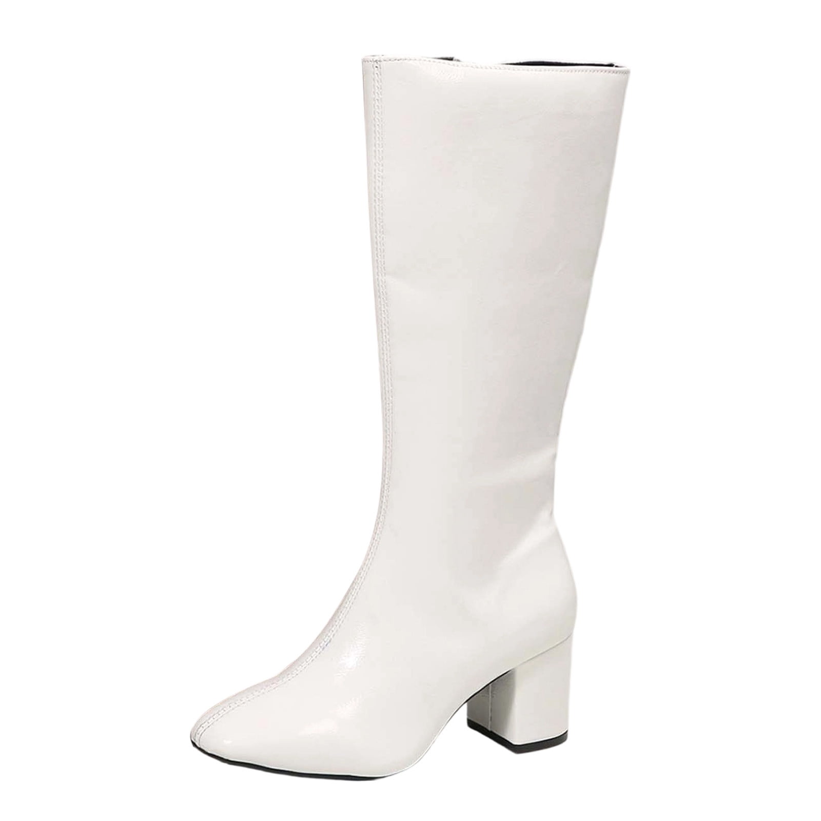 Gyexs Suede Boots for Women Fashion Pointed Toe Mid Calf Slouchy