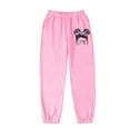 thumbnail image 1 of Gyexs Sweatpants for Girls Elastic Waistband Activewear Back To School Outfits Cargo Pants for Girls 10-12 Activewear (Pink1, 3-4 Years), 1 of 7