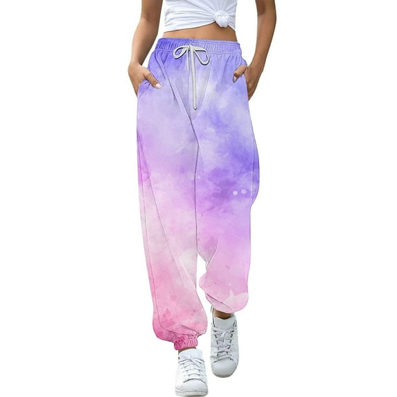 Gyexs Sweatpants for Teen Girls Girls Leggings Casual Stretch Summer Clothes for Teens Parachute Pants Unisex Sportswear