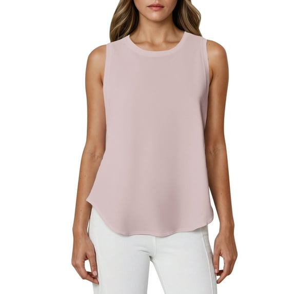 Gyexs Tank Top for Women Racerback Sleeveless Workout Tops Loose Fit Yoga Running Gym Shirts for Women Comfortable and Trendy Shirts 2025 (Light Pink, XXL)