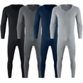 thumbnail image 1 of Gyexs Thermal Underwear for Men - Thermal Underwear for Women Plus, Base Layer Long Sleeve Shirts Plus Size Clothes, Black, Size L, 1 of 7