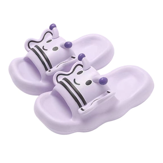 Gyexs Toddler Kids Garden Clogs for Girls 9.5 Cute Slippers Summer Indoor Casual Shoes Lightweight Breathable Footwear Light Purple