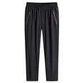 thumbnail image 1 of Gyexs Travel Pants Women Plus Size Lightweight Travel Cargo Pants Baggy Stretchy Wide Leg Y2k Streetwear with Drawstring, #05 Black, Size XXXXL, 1 of 3