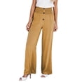 thumbnail image 1 of Gyexs Wide Leg Pants Woman High Waisted Hiking Pants Drawstring Athletic Straight Joggers Womens Clothes, #03 Khaki, Size L, 1 of 6