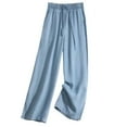 thumbnail image 1 of Gyexs Wide Leg Pants Woman High Waisted Hiking Pants High Waisted Athletic Joggers Women's Fashion, #02 BU1, Size XXL, 1 of 5
