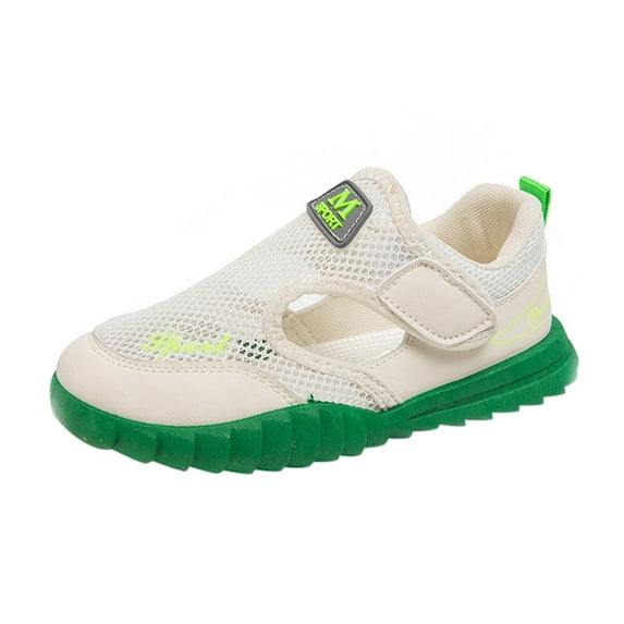 Gyexs Wide Sneakers for Boys Wide Toe Box Shoes Kids Breathable Toddler Boys Shoes Sportswear Baby Girl Sneakers Green
