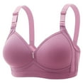 thumbnail image 1 of Gyexs Women Fashion Casual Breathable Tube Top Bra Underwear Wireless Comfort Support Everyday Wear, Purple, Size 34, 1 of 3