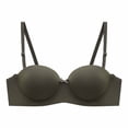thumbnail image 1 of Gyexs Women Wireless Lightly Lined Comfort Bra Everyday Support Underwear Seamless T-Shirt Wireless Bras for Women, Army Green, Size 36, 1 of 3