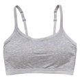 thumbnail image 1 of Gyexs Women's Comfortable Sports Yoga Fitness Walking Lightweight Supportive Open Back Bra Jelly Bras for Women, Grey, Size M, 1 of 4