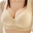 thumbnail image 1 of Gyexs Women's Full Bust Support Bra Thin Comfortable Breathable Lift Push Up Side Smooth Back Underwear, Yellow, Size XXXXXL, 1 of 5