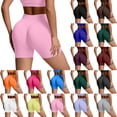thumbnail image 1 of Gyexs Women's High Waisted Biker Shorts - Spandex Yoga, Workout, Cycling, Volleyball, Dance | Athletic Booty Shorts Orange, Size XL, 1 of 9