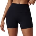 thumbnail image 1 of Gyexs Women's High Waisted Black Yoga Shorts, Tummy Control Workout Biker Shorts, Soft and Comfortable Black, Size XXL, 1 of 6