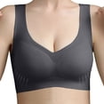 thumbnail image 1 of Gyexs Women's One Fab Fit Underwire Demi T-Shirt Convertible Bra Seamless Comfort Support Bralettes for Women, Black, Size L, 1 of 4