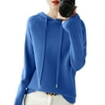 thumbnail image 1 of Gyexs Women's Oversized Fall Sweaters Casual Classic Soft Loose Fit Basic Pullover Wool Base Layer Sweater Pullover Tops Women's Fashion, Blue, Size M, 1 of 6