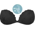 thumbnail image 1 of Gyexs Women's Push Up Strapless Backless Lace Bra Reusable Nipple Covers For Dresses Bras for Older Women, Black, Size C, 1 of 8