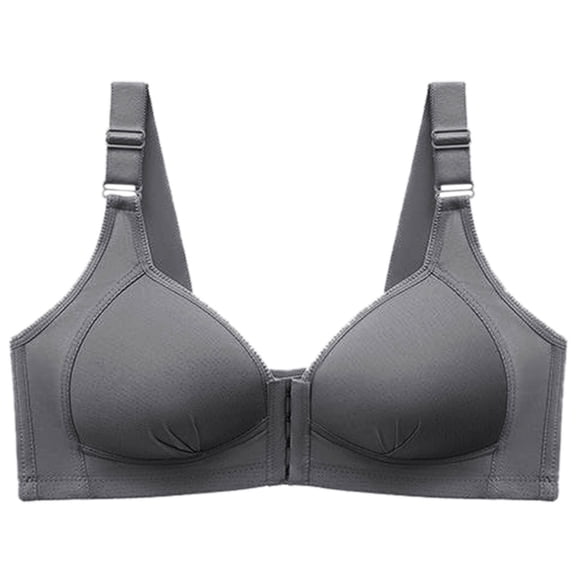 Gyexs Women's Push Up Wireless Bra Support Comfort No Underwire Bralette Everyday Wear Soft Comfortable Underwear, Dark Gray, Size 42