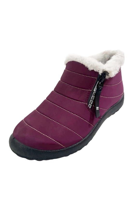 Women's Snow Boots Size 7.5, Winter Shoes Women, Orthotic Technology, Button, Rain, Pointed Toe, Men's Fashion, Red, Size 6