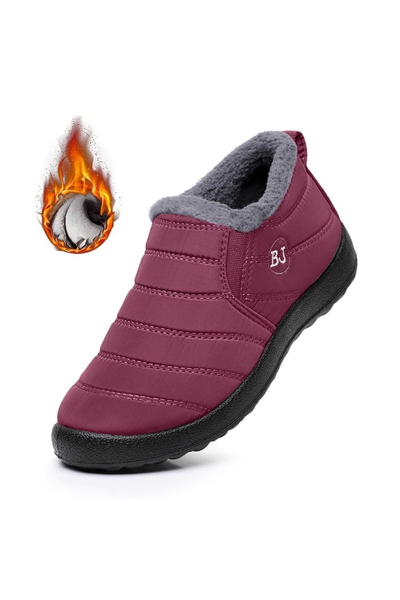 Women's Snow Boots Tall, Winter Shoes for Women Size 6, Fold Over, Lace-Up, Western, Open Toe, Winter Clothes, Brick Red, Size 12