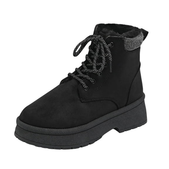 Gyexs Women's Snow Boots Wide Width, Winter Shoes for Women 2025 Casual, Flexible, Zip, Rain, Composite Toe, Women's Fashion, Black, Size 8.5