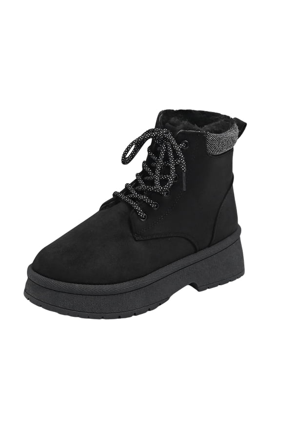 Women's Snow Boots Wide Width, Winter Shoes for Women 2025 Casual, Flexible, Zip, Rain, Composite Toe, Women's Fashion, Black, Size 8.5