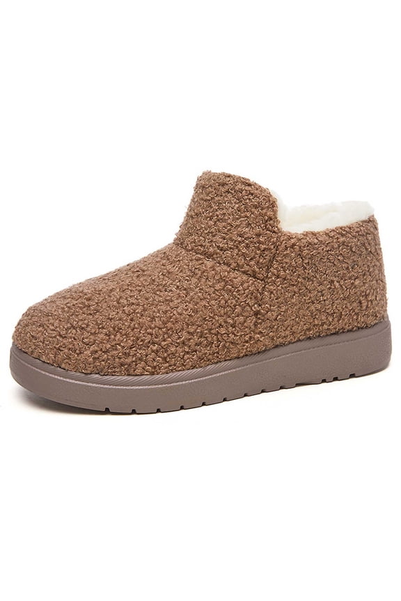 Women's Snow Boots with Heels, Winter Shoes for Women 2025 Platform, Arch Support, Lace-Up, Chukka, Round Toe, Winter Clothes, Coffee, Size 6