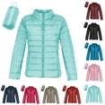 thumbnail image 1 of Gyexs Womens Coats - Puffer Jackets for Women Lightweight Foldable Packable Down Jacket Women's Winter Coats, Mint Green, Size L, 1 of 8