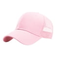 thumbnail image 1 of Gyexs Womens Mens Trucker Hats Washed Distressed Baseball Cap Trendy Vintage Back Breathable Mesh Adjustable Snapback Baseball Cap Sports Hat for Men #Pink, 1 of 5