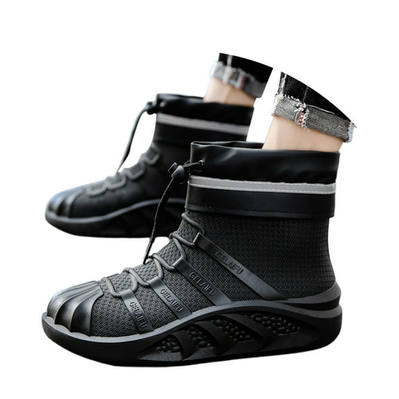 Gyexs Womens Snow Boots Size 7, Winter Shoes for Women 2025 Wide Width, Adjustable, Slip-On, Chukka, Closed Toe, Women's Fashion, Black, Size 8.5