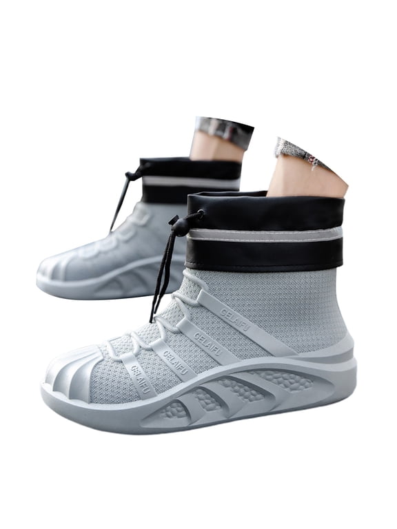 Womens Snow Boots Size 9, Winter Shoes for Women 2025, Static Dissipative, Buckle, Cold Weather & Shearling, Closed Toe, Women's Fashion, Grey, Size 7.5