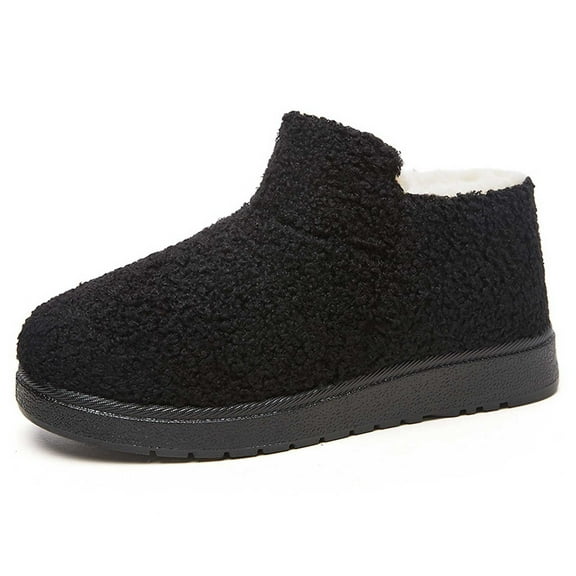 Gyexs Womens Snow Boots Size 9, Winter Shoes for Men Waterproof Snow, Breathable, Lace-Up, Moto, Split Toe, Outdoor Wear, Black, Size 7