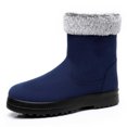 thumbnail image 1 of Gyexs Womens Snow Boots Size 9, Winter Shoes for Women 2025, Fuzzy, Pull-On, Moto, Round Toe, Women's Fashion, Blue, Size 8, 1 of 8