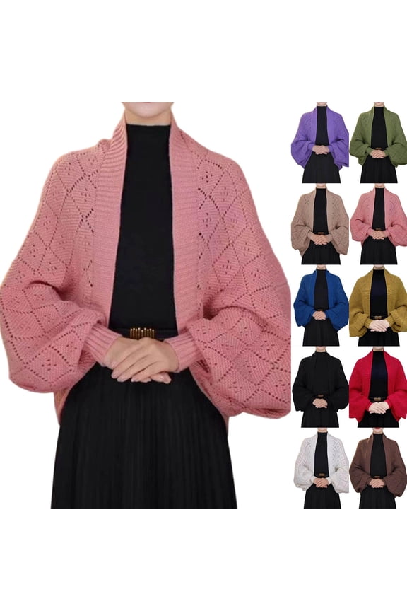 Womens Soft Shawls Wraps with Sleeves, Shawl Wraps Sweater Poncho Cape, Knitted Sweater Scarf with Sleeves (Blue, Size One Size)