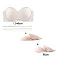 thumbnail image 1 of Gyexs Womens Strapless Bandeau Bra Non Bras Push Up Wireless Padded Bras Supportive Seamless Bra Comfortable Tube Bra #WH2, 1 of 4