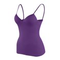 thumbnail image 1 of Gyexs Womens Tank Tops with Built in Bras Relaxed Fit Solid Color Adjustable Spaghetti Strap Workout Yoga Shirts Basic Layer Padded Bra Camisole (X02-, XS), 1 of 6