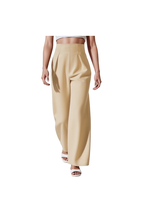 Womens Wide Legs Sweatpants Wide Leg Loose Loungewear Pants Casual Athletic Joggers Women's Fashion, #01 Beige, Size L