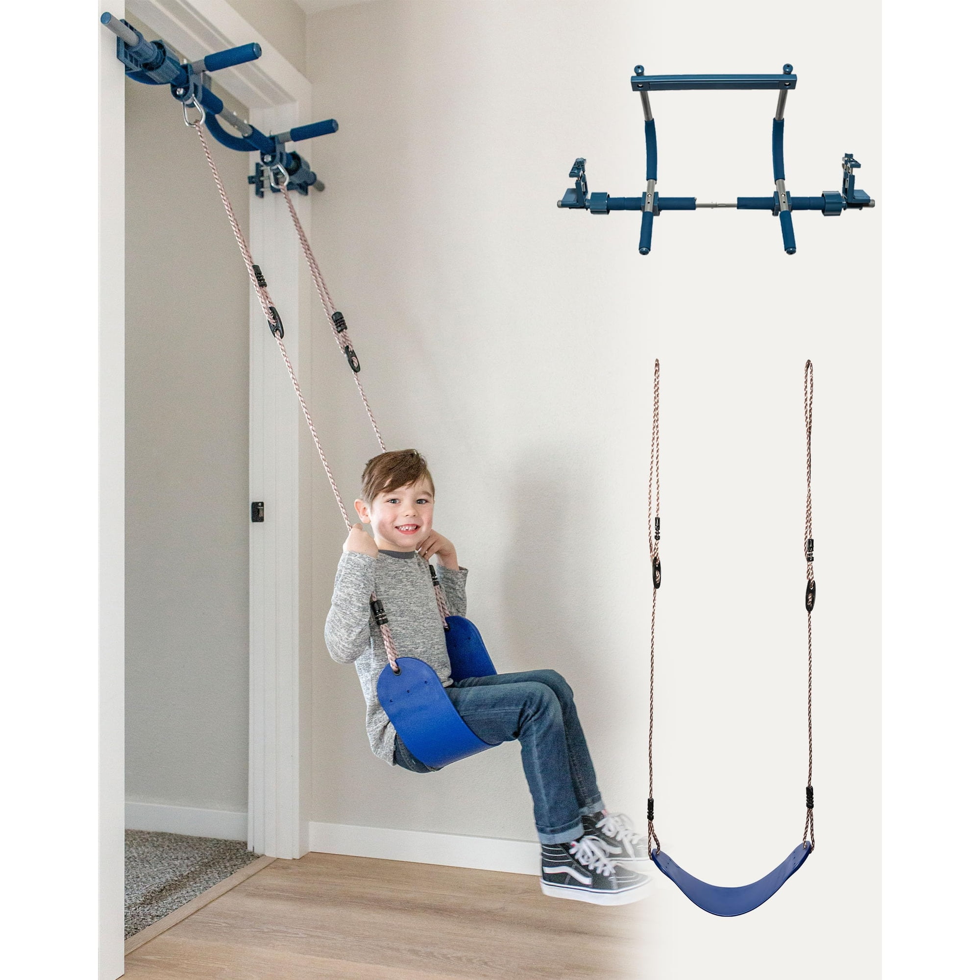 Gym1 6 Piece Indoor Doorway Swing Set for Kids Kuwait Ubuy