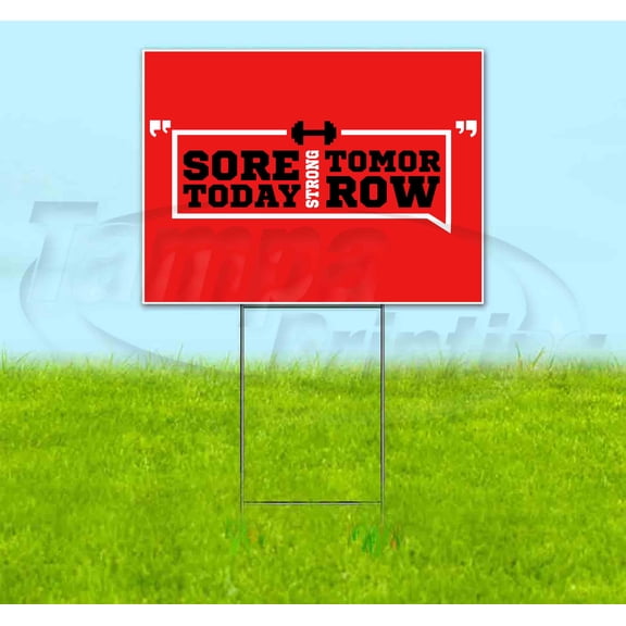 Gym (18" x 24") Yard Sign, Includes Metal Step Stake