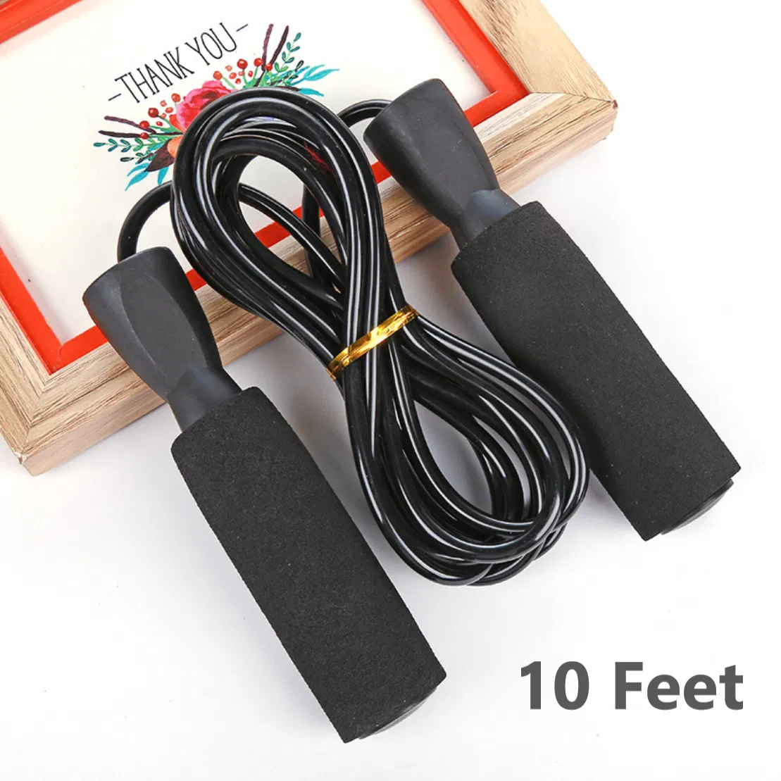 Gym Aerobic Exercise Boxing Skipping Jump Rope Adjustable Bearing Speed ...